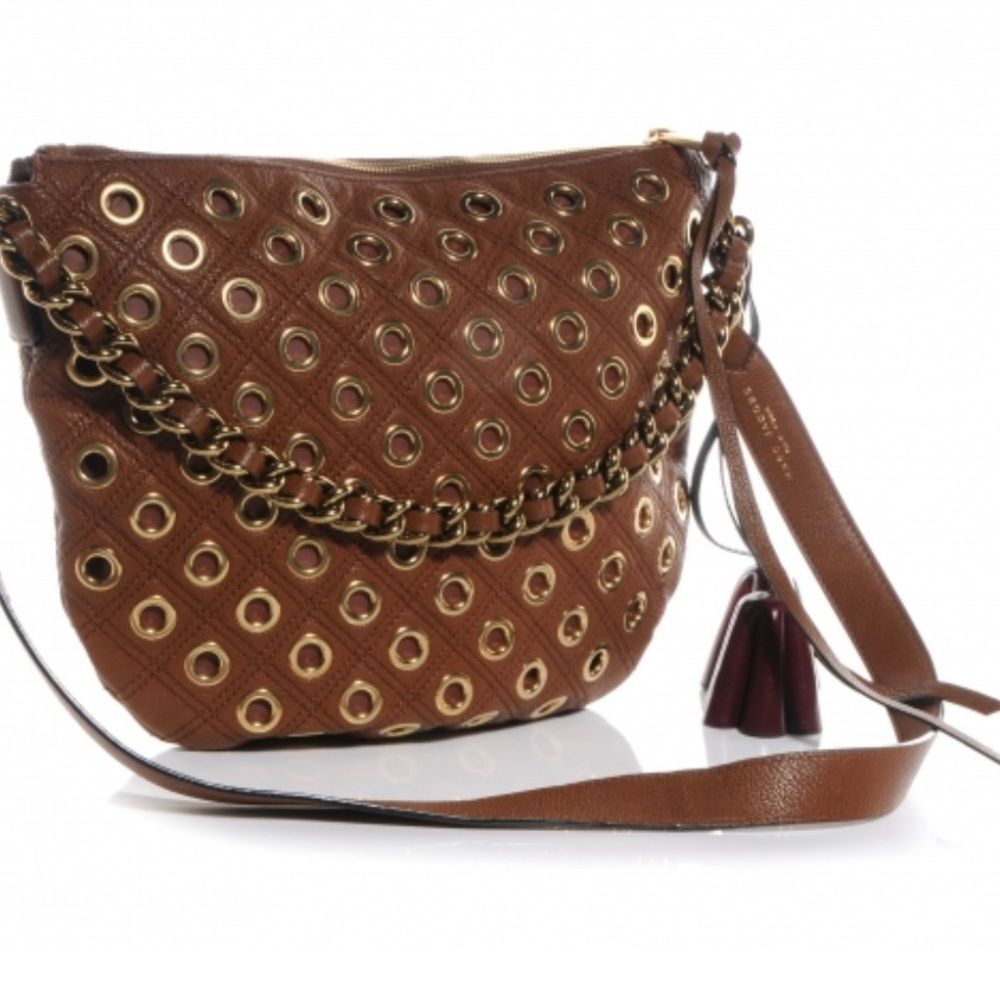 NWT Marc Jacobs | Nomad Quilted Grommet Hobo Bag, Brown - Picture 2 of 8